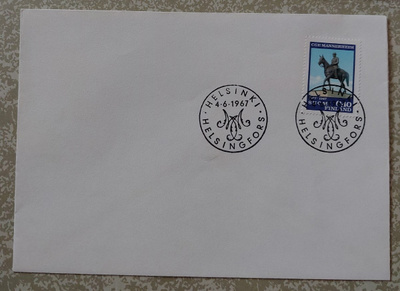 1967  Mannerheim FDC blanco kuori
