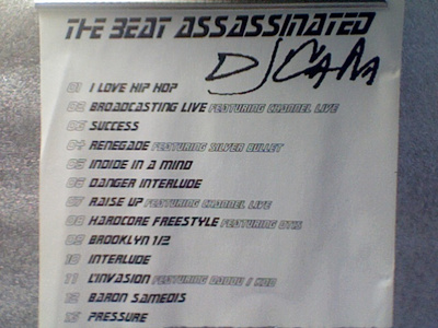 DJ CAM :: THE BEAT ASSASSINATED :: MEGA RARE PROMO TEST CDR