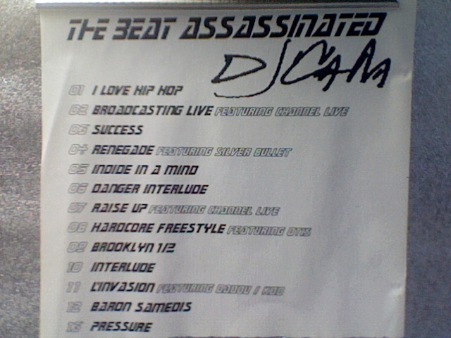 DJ CAM :: THE BEAT ASSASSINATED :: MEGA RARE PROMO TEST CDR