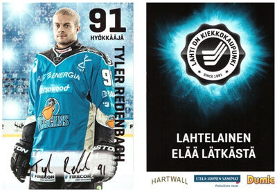 TYLER REDENBACH #91 PELICANS Postikortti Nimmarilla
