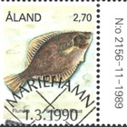 Åland 1990 Kaloja 2,70 mk välilöpari numero EPL Lape 040 - pikkukuva 1