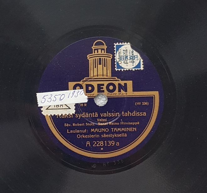 Savikiekko 1930 - Mauno Manninen - Odeon 228139