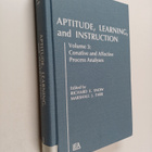 Richard E. Snow : Aptitude, learning, and instruction Vol... - pikkukuva 1