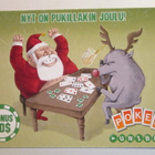 KULKEMATON NYT ON PUKILLAKIN JOULU UNIBET POKER MAINOSKORTTI - pikkukuva 1