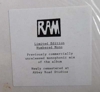 Paul and Linda McCartney - Ram mono lp