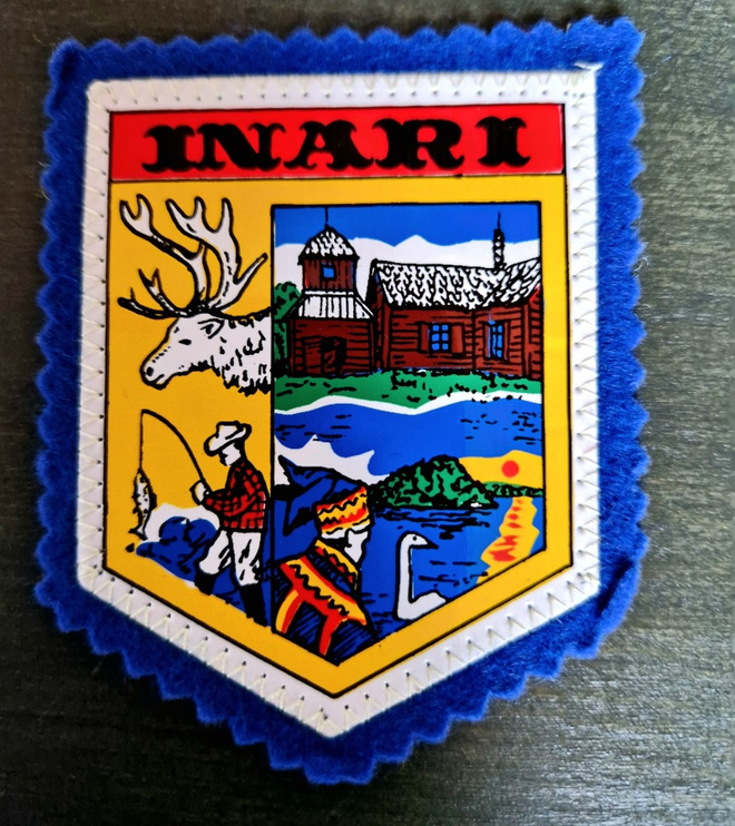 Inari vintage kangasmerkki