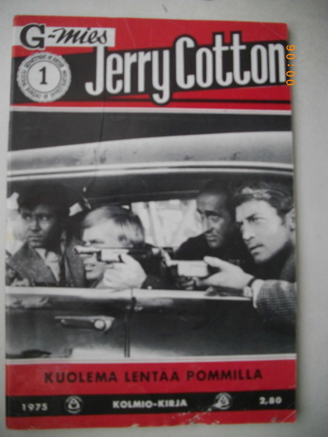 Jerry Cotton 1/1975: Kuolema lentää pommilla (21.5)