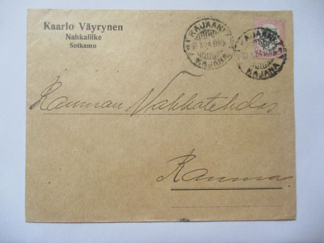 Kajaani Nahkaliike Kaarlo Väyrynen Sotkamo