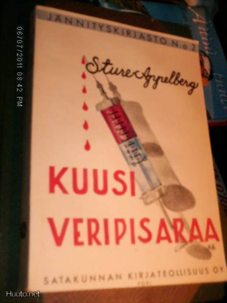 Appelberg : Kuusi veripisaraa ( 1 p. 1947 ) Sis.postikulut