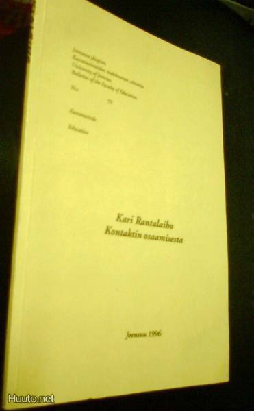 Kari Rantalaiho: Kontaktin osaamisesta (1.p.1996) Sis.pk:t