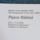 Paavo Räbinä  vuoden nuori taiteilija 1993 - pikkukuva 3
