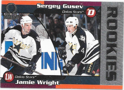 98-99 Pacific Omega #78 Sergei Gusev & Jamie Wright Lukko RC