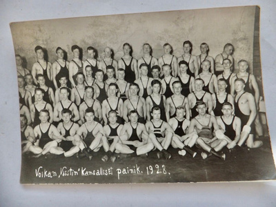 Valokuva Painijoukkue Viesti Voikkaa Kuusankoski Kouvola1928