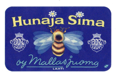 Mallasjuoma. Lahti. Hunaja Sima.  Etiketti
