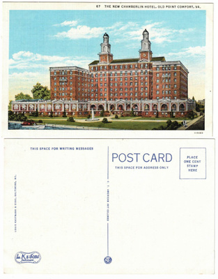 Vanha kortti, Yhdysvallat, Hampton, The New Chamberlin Hotel
