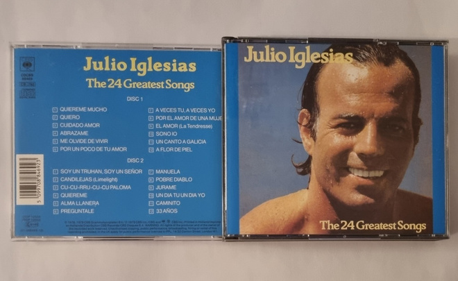 JULIO IGLESIAS: THE 24 GREATEST SONGS 2CD
