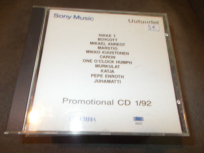 CD SONY MUSIC PROMO 1/92