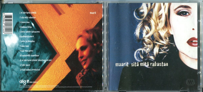 MAARIT . CD-LEVY . SITÄ MITÄ RAKASTAN