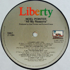 NOEL POINTER :: ALL MY REASONS :: VINYYLI LP 1981 - pikkukuva 3
