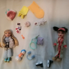 Pikku Bratz nuket n.11cm, 2 kpl,+tarvikkeet - pikkukuva 1