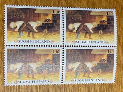 JOULU 1,10MK 1980 NELIÖ**