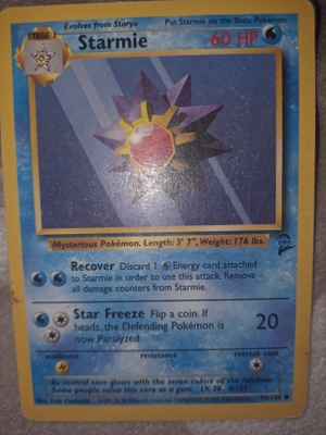 Starmie 94/130 Base set 2 common card