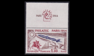 Ranska 1480zf1 ** Postimerkkinäyttely (1964)