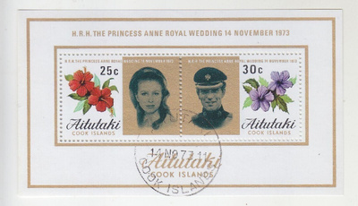 Aitutaki 1973 Prinsessa Anne.