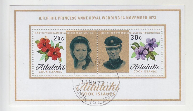 Aitutaki 1973 Prinsessa Anne.