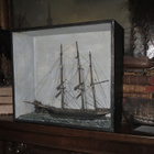 Harvinainen ”kolmimasto” -dioraama, 1800-l. - pikkukuva 1