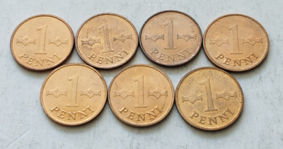 1 p 1963 - 1969, 7 kpl. circ