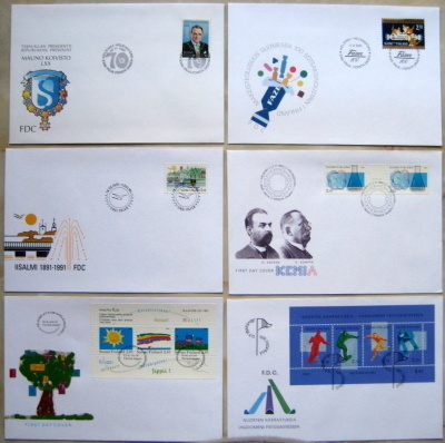 FDC-kuoret 6 kpl.90 luvulta(55)
