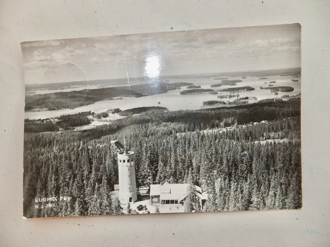 VANHA Postikortti Kuopio 1955 Karhumäki