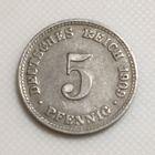 Saksa 5 Pfennig 1909D - pikkukuva 1