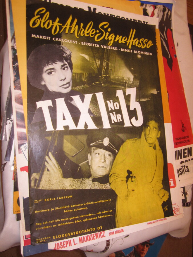 VANHA ORIG ELOKUVAJULISTE TAXI 13