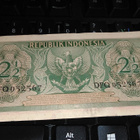 Indonesia 2½ Rupiah 1956 P75 XF-UNC- - pikkukuva 2