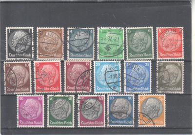 1934 Hindenburg sarja hakaristi vesileimalla