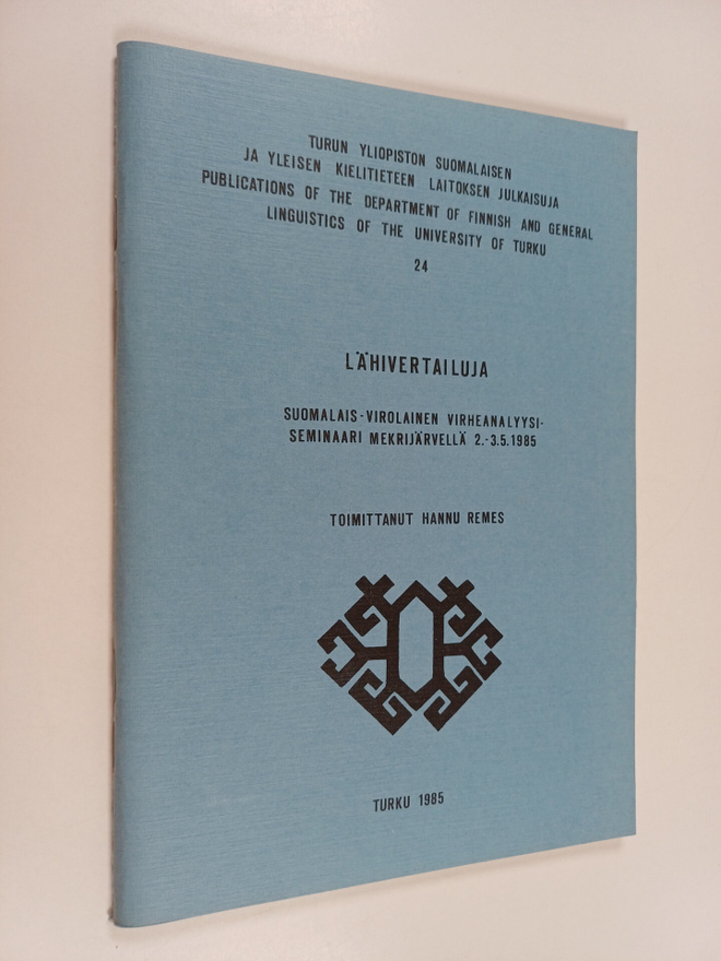 Lähivertailuja 1 : Suomalais-virolainen virheanalyysisemi...