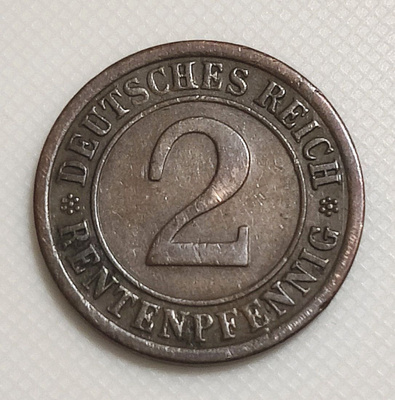 Saksa 2 Pfennig 1923A