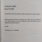 Juhani Aho : Rautatie : eli kertomus ukosta ja akasta, jo... - pikkukuva 2