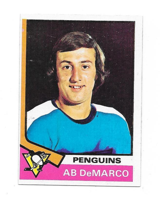 1974-75 Topps #89 Ab Demarco Pittsburgh Penguins