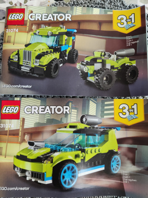 Lego 3 in1 31074 Rakettiauto