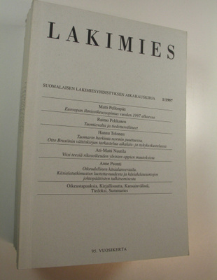 Lakimies, 95. vuosikerta (1997), numerot 1-8 (numerot 4 j...