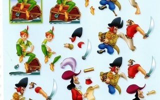 Peter Pan 3D kuvat (A4)