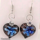 + 420 .. Murano Käsityönä Lampwork Taidelasi .. Korvakorut - pikkukuva 2