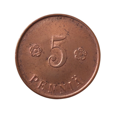 5 penniä 1918 Kansanvaltuuskunta - HIENO!