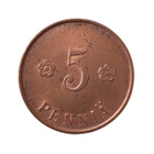 5 penniä 1918 Kansanvaltuuskunta - HIENO! - pikkukuva 1