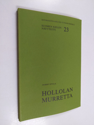 Jaakko Sivula : Hollolan murretta