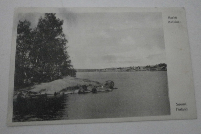 Kaskinen, näkymä kaupunkiin mereltä, mv pk, p. 1909