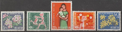 Sveitsi Mi 758-62 ++
